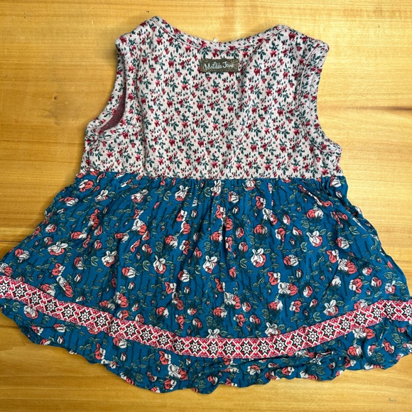 Matilda Jane Friends Forever Gabriella Sara Sleeveless Floral Top Size 2 - Picture 6 of 7